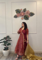 Maroon kota doriya set - kasumi.in